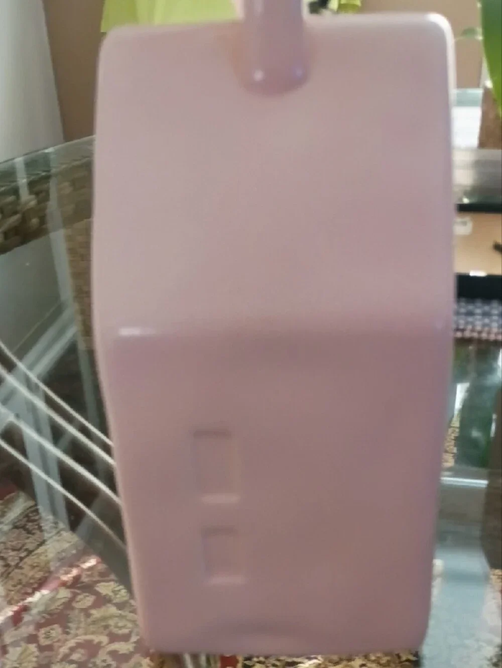Rae Dunn Ceramic Bird House in Soft Pink